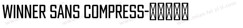 Winner sans compress字体转换